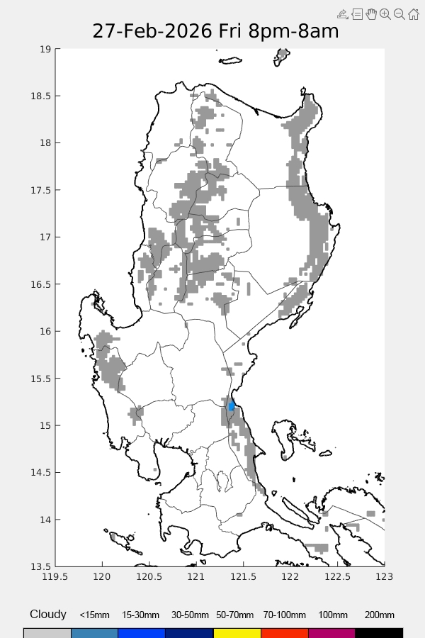 Luzon rain weather map forecast